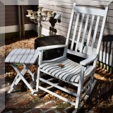 L06. Outdoor rocker and side table. 